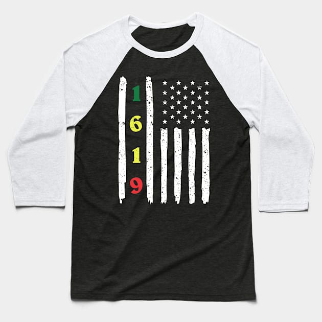 1619 Tshirt - African American Our Ancestors Baseball T-Shirt by luisharun